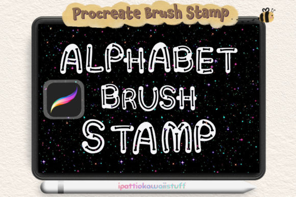 ABC Alphabet Fonts: Procreate Brush Stamps