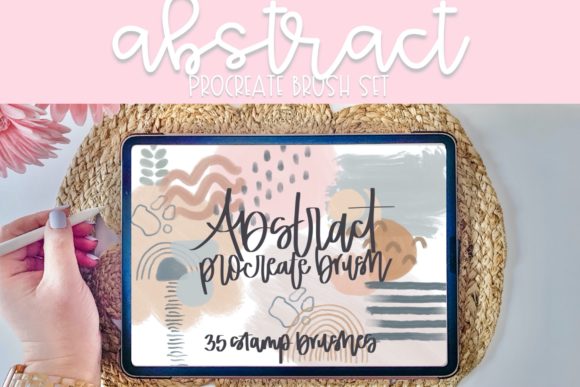 Abstract Procreate Stamp Brush Set: 35 Tools for Instant Art