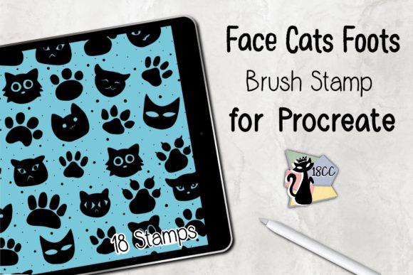 Evaluating the Procreate Brush Stamp Cats Face Foots for Efficient Digital Design