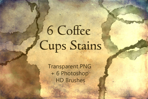 Mastering Grunge Aesthetics with 6 Round Stains from Coffee Cups