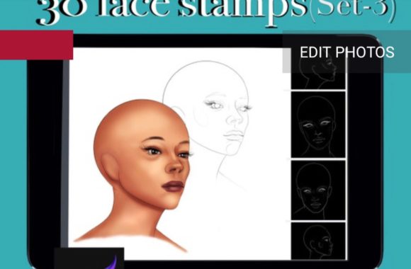 Maximizing Character Consistency: A Practical Review of the 30 Procreate Face Stamp Set