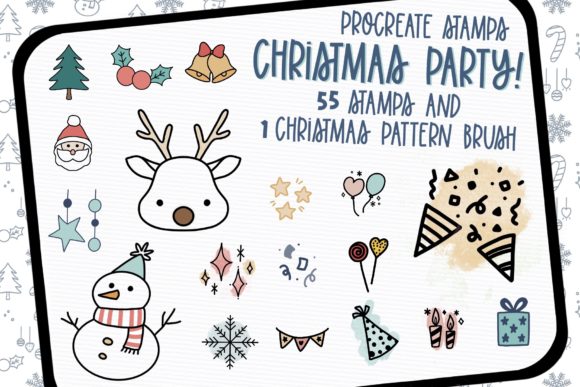 Maximizing Your Holiday Designs with the Procreate Stamps Christmas Party Set