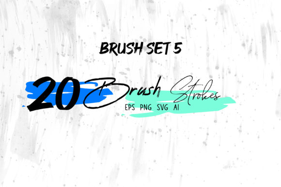 Unleashing Raw Creativity with the Grungy Watercolor Brush, Ink Brush Set 5