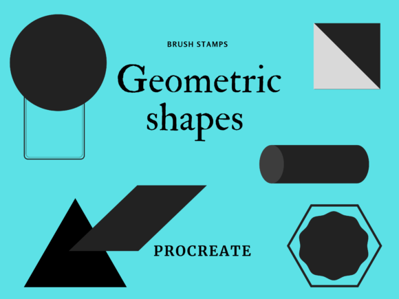 Unlock Precision with 158 Geometric Brush Stamps