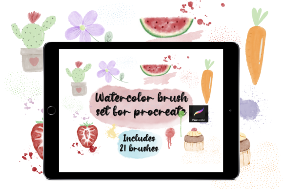 Unlocking Artistic Potential with a Watercolor Brush Set for Procreate