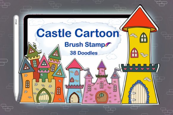 Unlocking Creative Possibilities with Brush Stamps Castle City Doodle