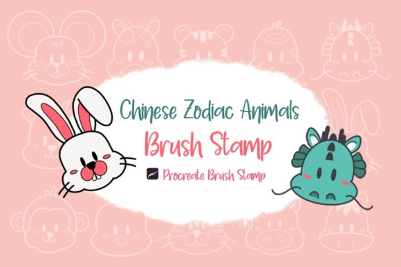 Unlocking Creative Potential with Procreate Brush Stamp 12 Zodiac Animals