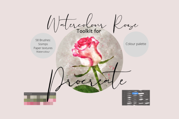 Unlocking Digital Floral Art with the Watercolour Rose Procreate Toolkit